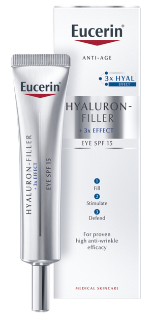 EUCERIN Hyaluron Filler SPF 15 eye cream 15 ml Mēness aptieka