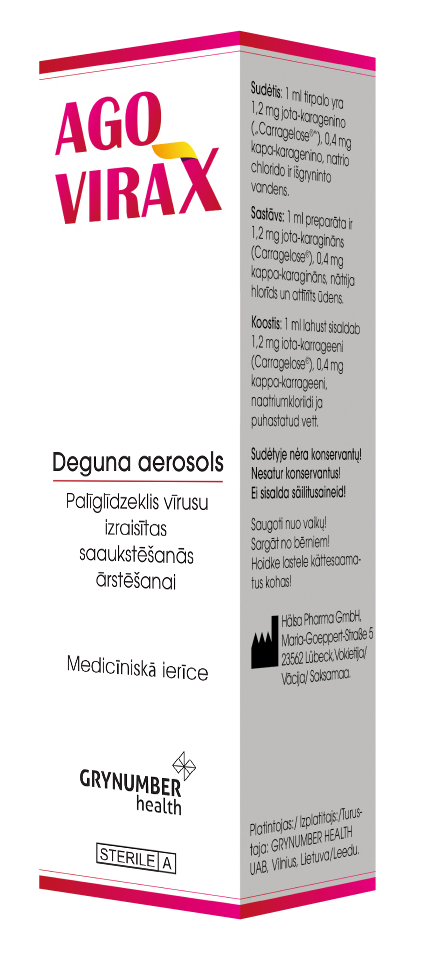 Agovirax Deguna Aerosols Ml Pieg De Vis Latvij M Ness Aptieka