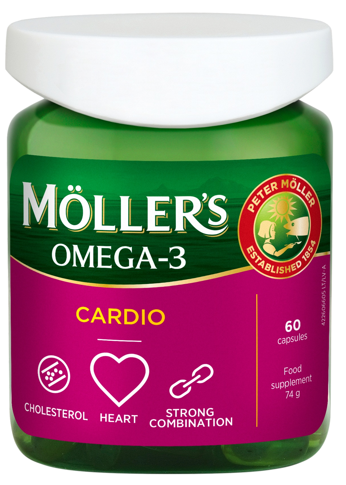 MOLLERS Omega-3 Cardio kapsulas, 60 gab. - Piegāde visā Latvijā ...