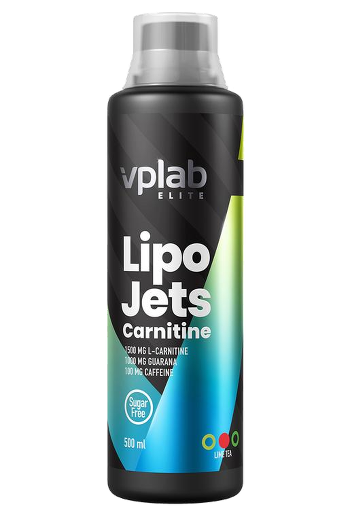 VPLAB Lipo Jets Carnitine Lime Tea fat-burning supplement, 500 ml