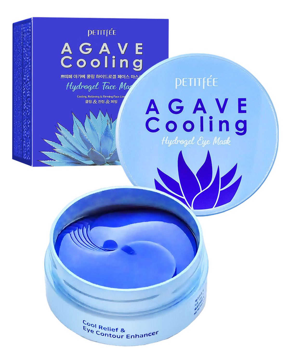 PETITFEE Agave Cooling Hydrogel eye patches, 60 pcs. | Mness aptieka
