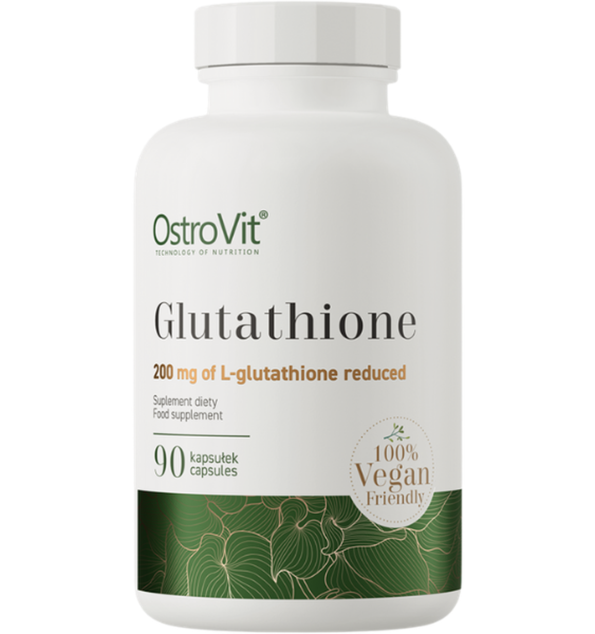 l-glutathione 200 mg GlutaShield+ | Anti-Aging & Immunity | NutriRise OSTROVIT Glutathione VEGE tablets, 90