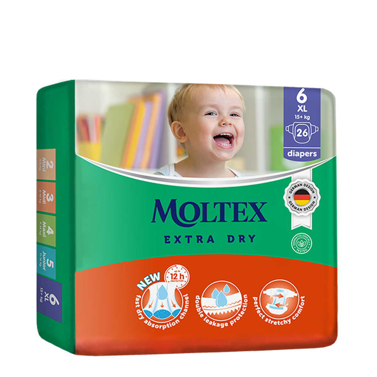 MOLTEX Extra dry XL autiņbiksītes, 26 gab. - Piegāde visā Latvijā ...