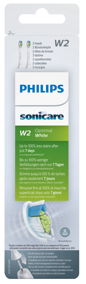 PHILIPS Sonicare W Optimal White насадки для электрической зубной щетки ...