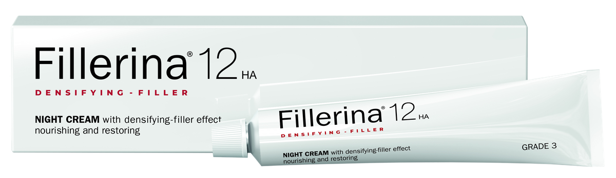 FILLERINA 12HA Grade 3 Night face cream, 50 ml | Mēness aptieka