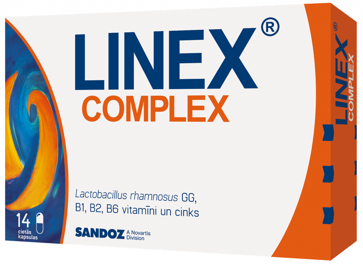 LINEX Complex Kapsulas, 14 Gab. - Piegāde Visā Latvijā | Mēness Aptieka