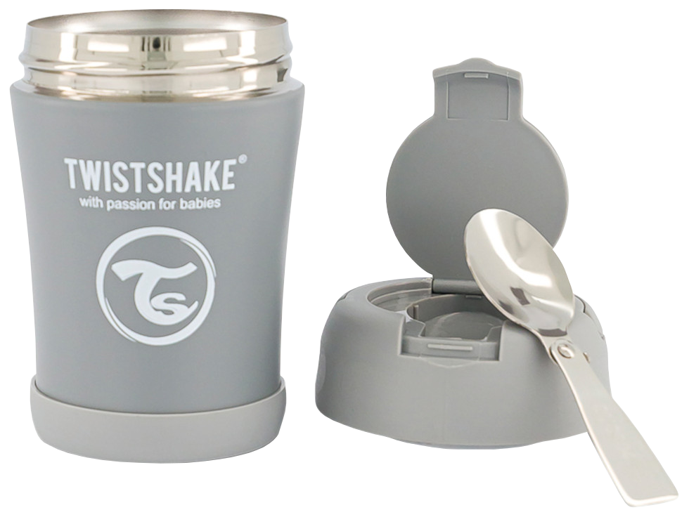 Twistshake Insulated Food Container 350ml Pastel Pink - Twistshake