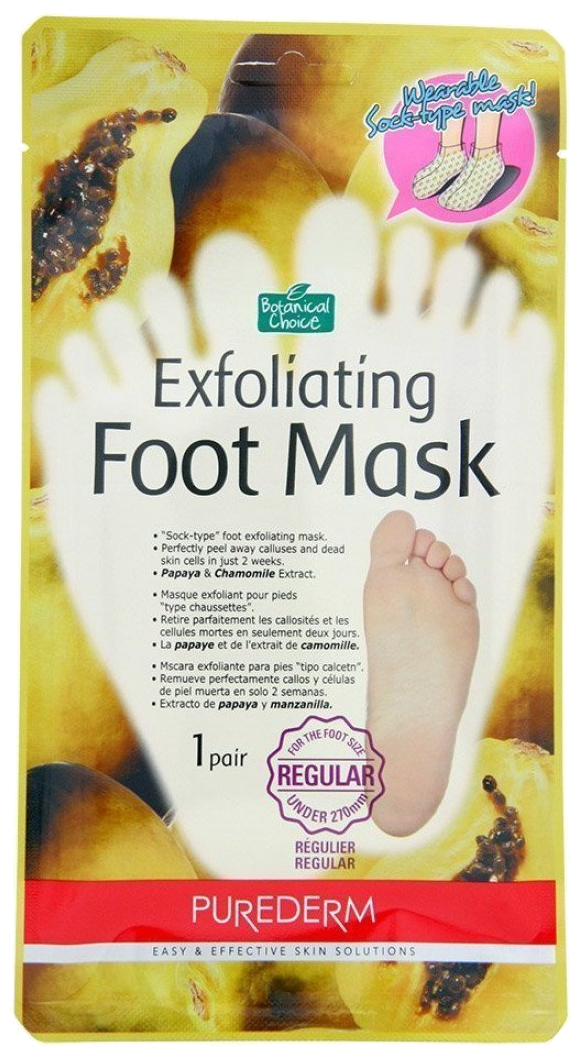 PUREDERM Exfoliating foot mask, 1 pcs. | Mēness aptieka