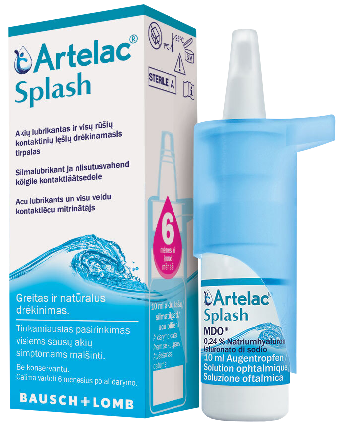 ARTELAC Splash eye drops, 10 ml Mēness aptieka