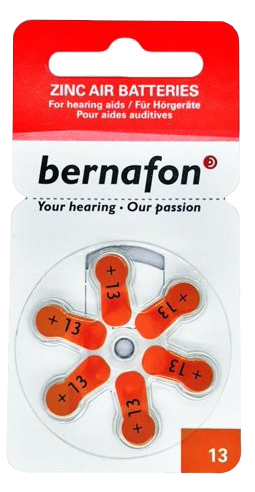 BERNAFON Nr.13 батарейки для слуховых аппаратов, 6 шт. | Mēness aptieka