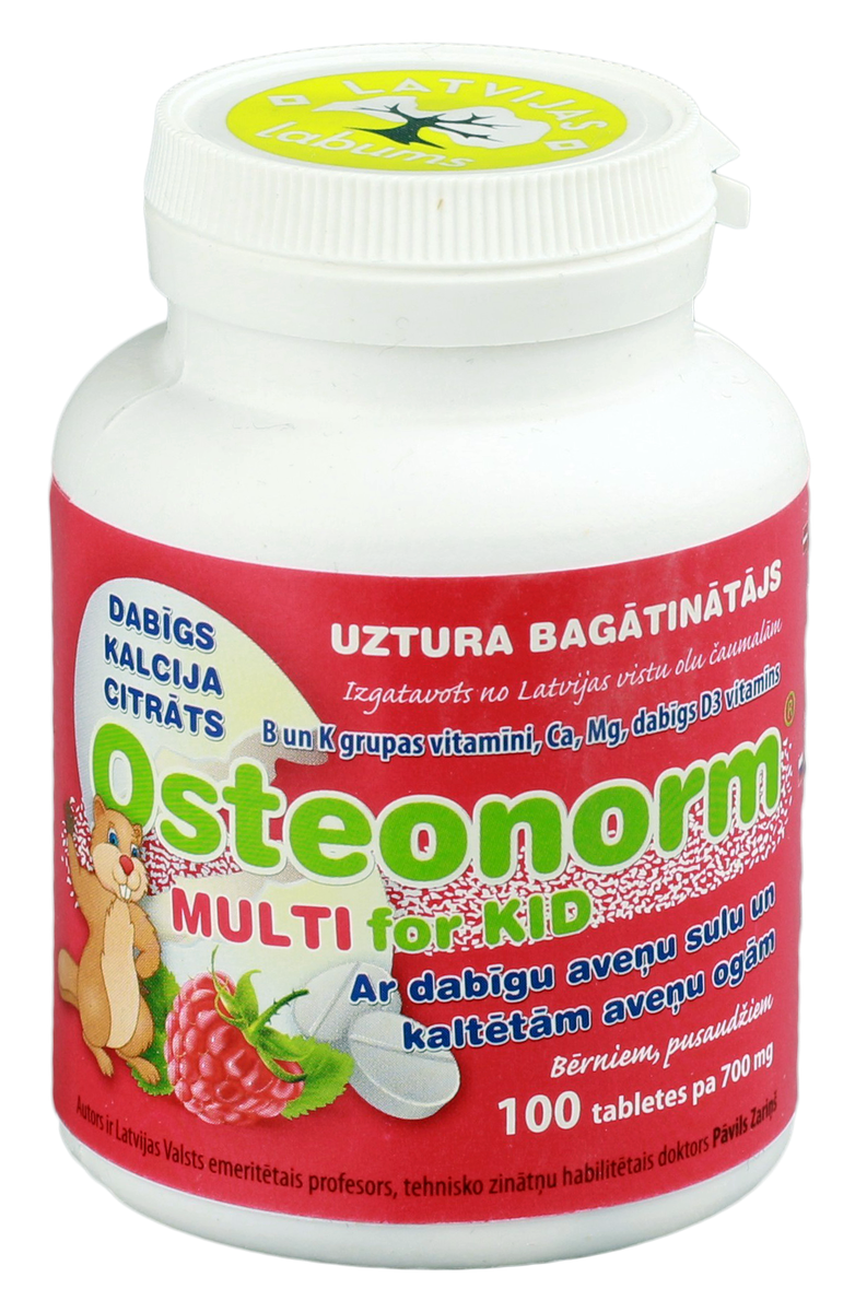 OSTEONORM Multi For Kid 700 mg pills, 100 pcs. | Mēness aptieka