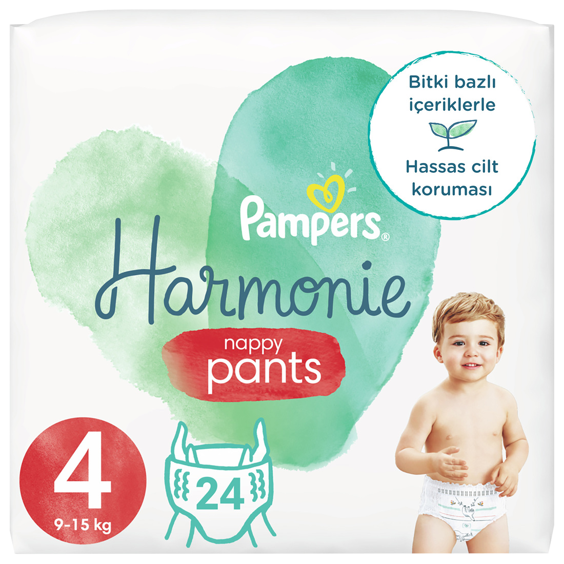 Pampers Harmony / Pure Nappy Pants Size 4 (9-15kg) 116 Diaper Pants -  Onlinevoordeelshop