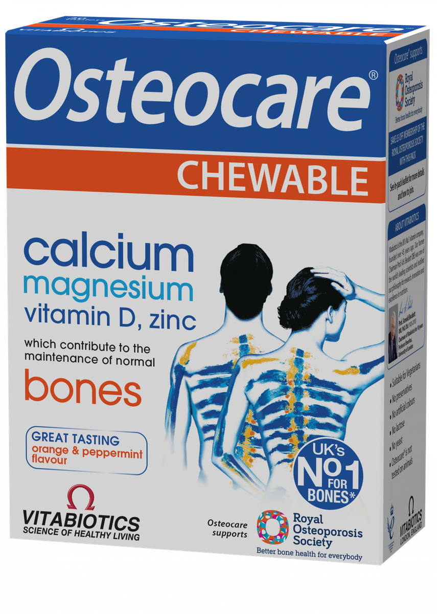 OSTEOCARE Calcium Magnesium Vitamin D Zinc chewable tablets, 30 pcs
