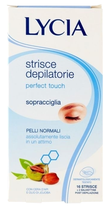 Lycia perfect touch strisce depilatorie Viso Pelli Normali 20 strisce + 4  salviettine ->