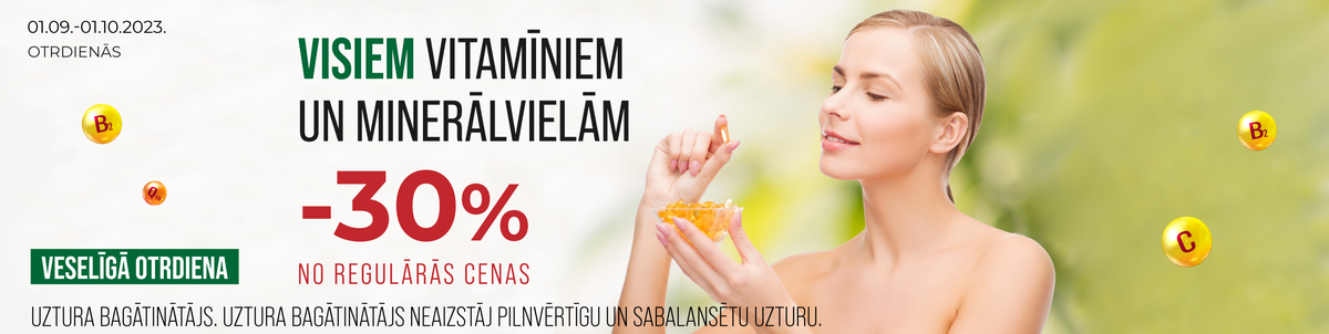 Visiem vitamīniem -30%