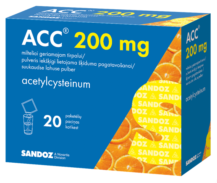 ACC 200 mg sachets, 20 pcs. | Mēness aptieka