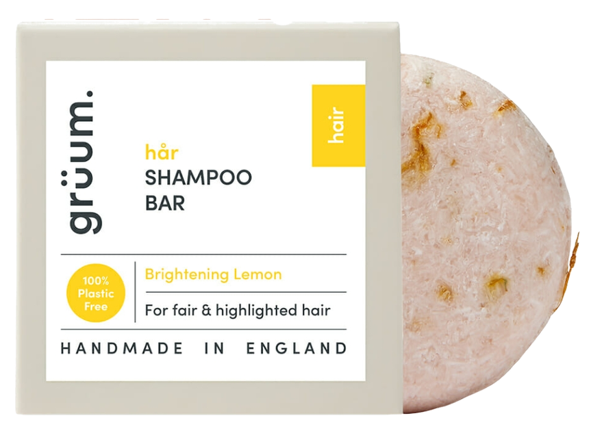 GRUUM Har Zero Plastic Brightening shampoo bar, 50 g Mēness aptieka