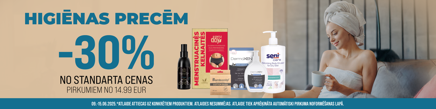 Higiēnas precēm -30%