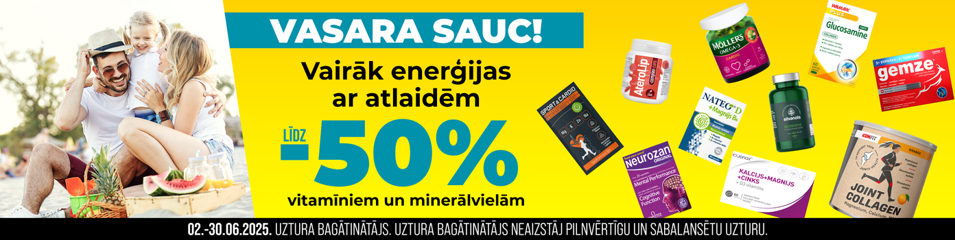 In June, discounts on vitamins and minerals up to -40%