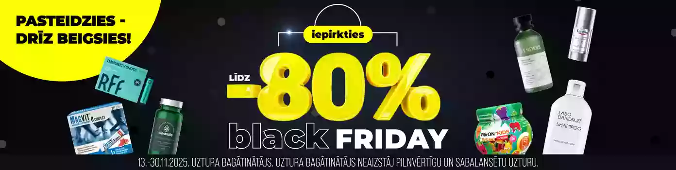 Black Friday līdz -80%