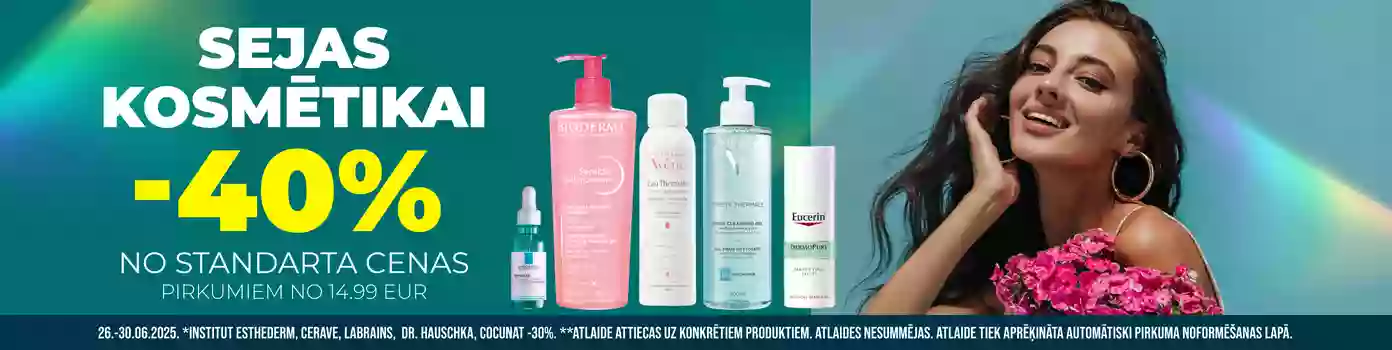 Sejas kosmētikai atlaides -40%