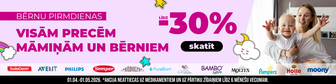 bērnu un māmiņu precēm -20%