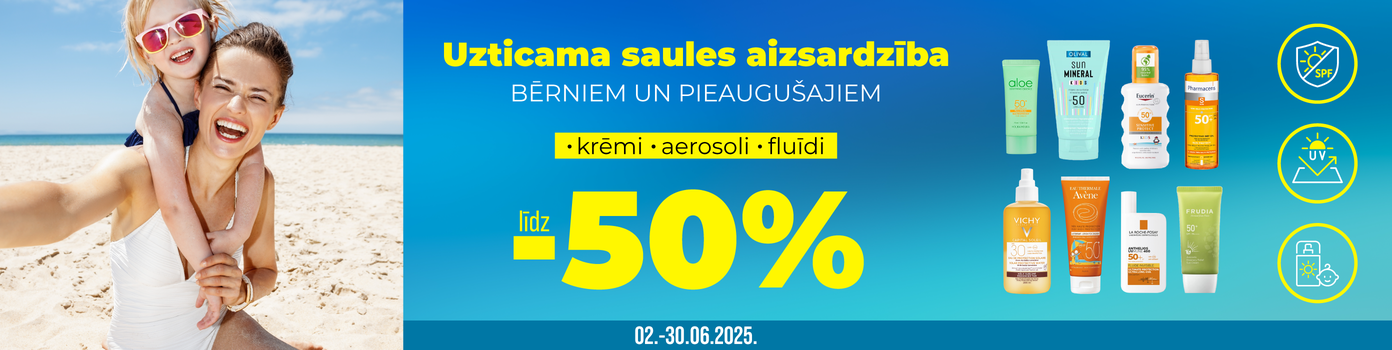 Saules aizsardzība vasarā!