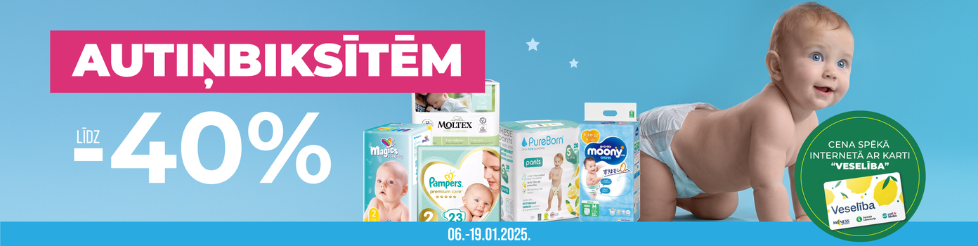 Discounts on diapers up to -40%