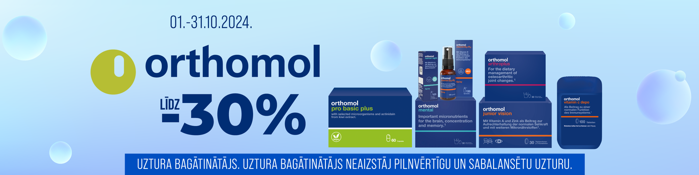 Orthomol produktiem atlaides līdz -30%