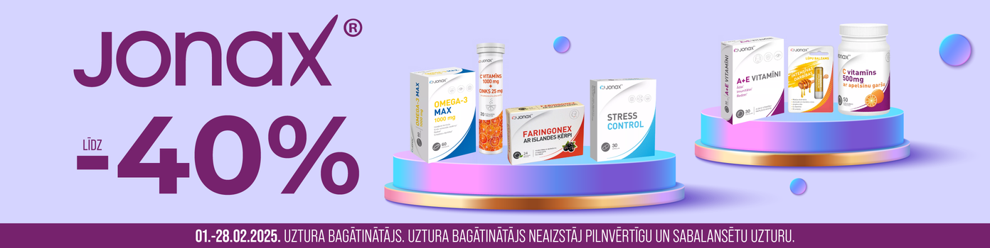 Jonax produktiem atlaides līdz -40%