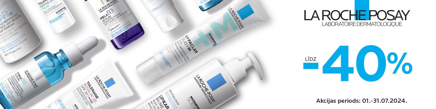 Discounts on LA ROCHE-POSAY brand products up to -40%