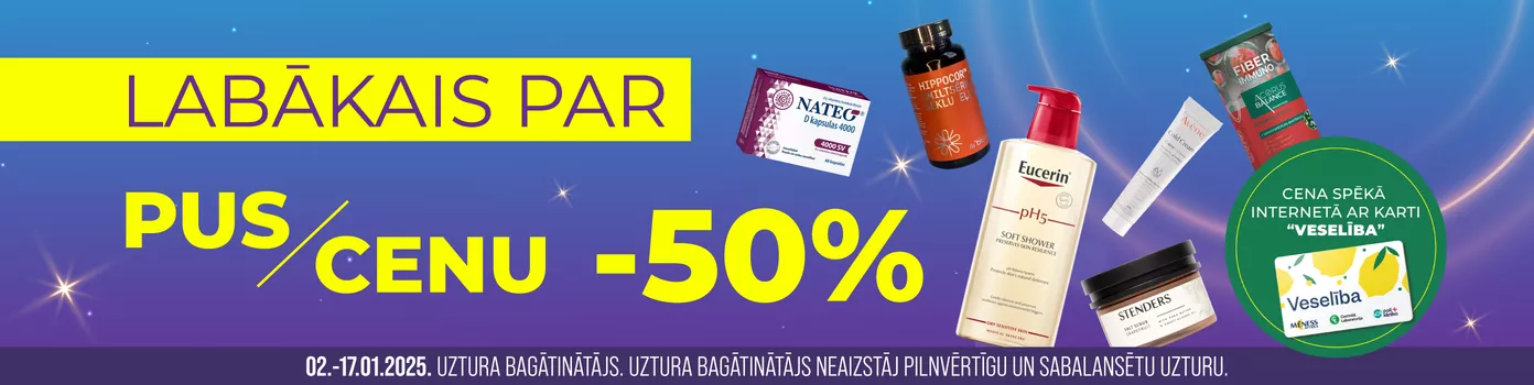 Great products with -50% discount