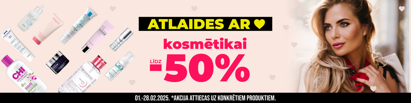 Kosmētikai atlaides līdz -50%