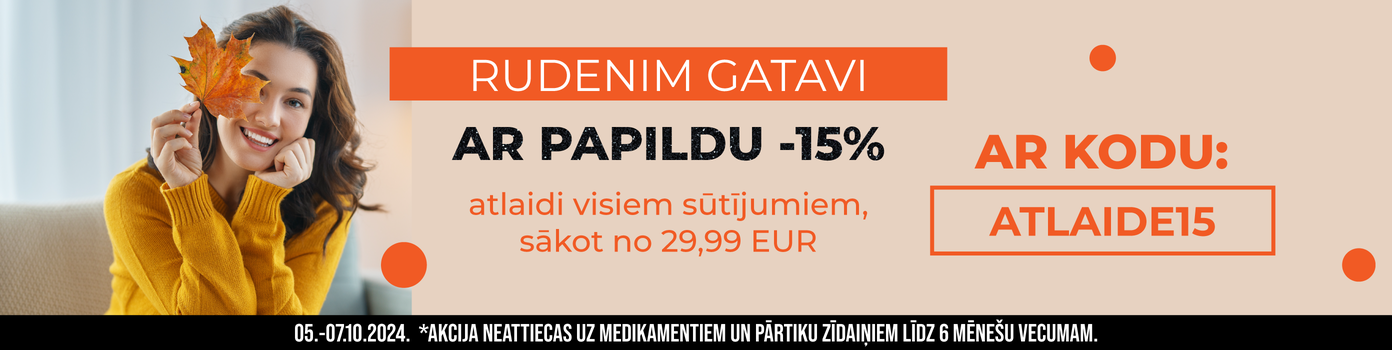 Papildu -15% atlaide!