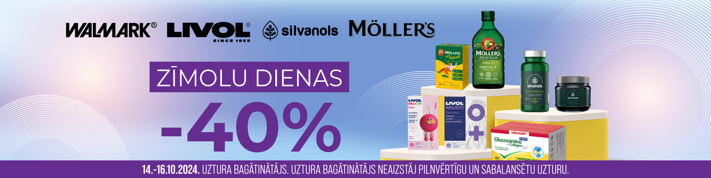 Walmark, Livol, Silvanols un Mollers zīmolu dienas! -40% atlaide!