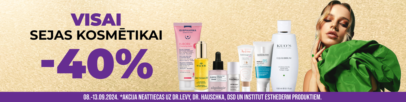 -40% discount on ALL facial cosmetics