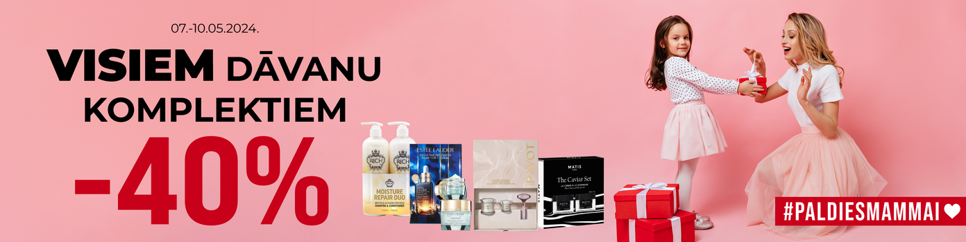 -40% discount on all gift sets.