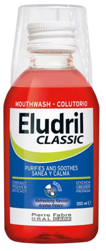 ELUDRIL Classic жидкость для полоскания рта, 200 мл | Mēness aptieka
