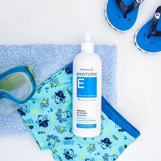 PHARMACERIS E Emotopic shower gel, 400 ml Mēness aptieka