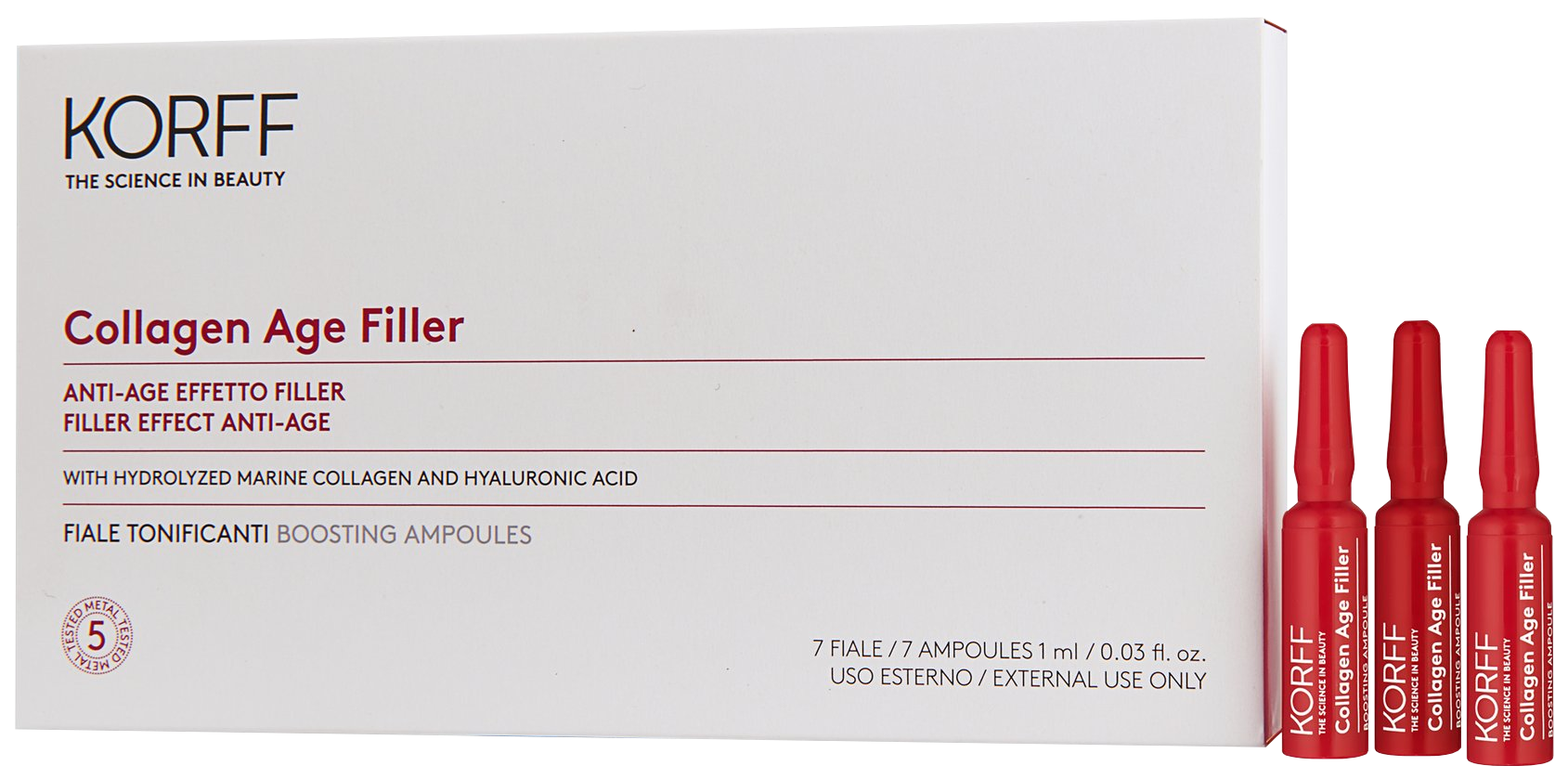 KORFF Collagen Age Filler antiaging agent 1 ml ampoules, 7 pcs ...