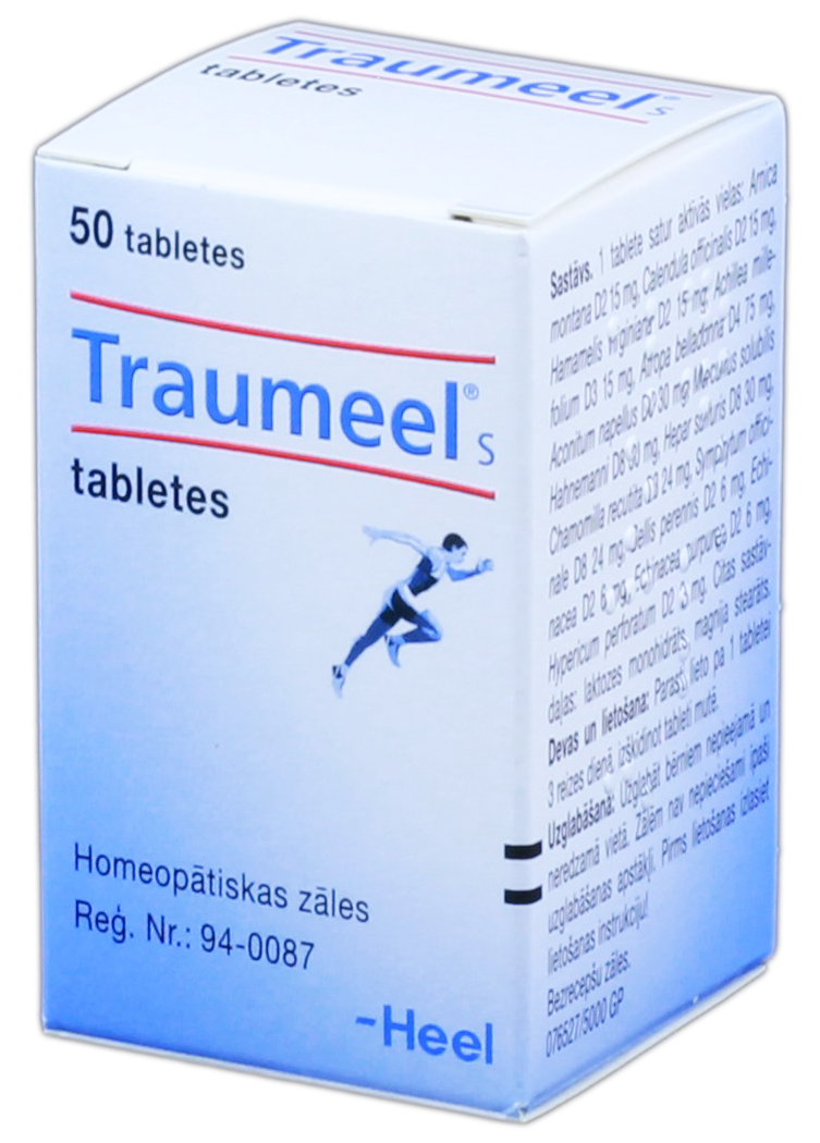 TRAUMEEL tabletes, 50 gab. Piegāde visā Latvijā Mēness aptieka