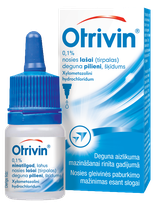 OTRIVIN 0,1 % nasal drops, 10 ml