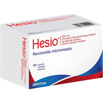 HESIO 500 mg apvalkotās tabletes, 120 gab.