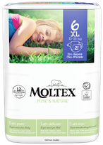 MOLTEX Eco Pure & Nature 6 XL (16-30 кг) подгузники, 21 шт.