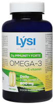 LYSI Omega-3 D3 Immunity forte + E капсулы, 100 шт.