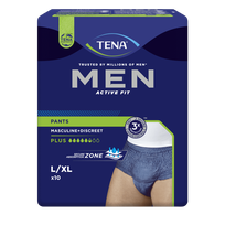 TENA Men Pants Plus L/XL biksītes, 10 gab.