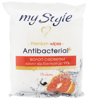 MY STYLE With Grapefruit Extract wet wipes, 15 pcs.