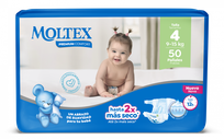 MOLTEX Premium Comfort 4 Maxi (9-15 кг) подгузники, 50 шт.