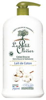 LE PETIT OLIVIER Cotton Milk dušas krēms, 750 ml