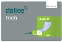DAILEE Men Premium Level 1 urological pads, 15 pcs.